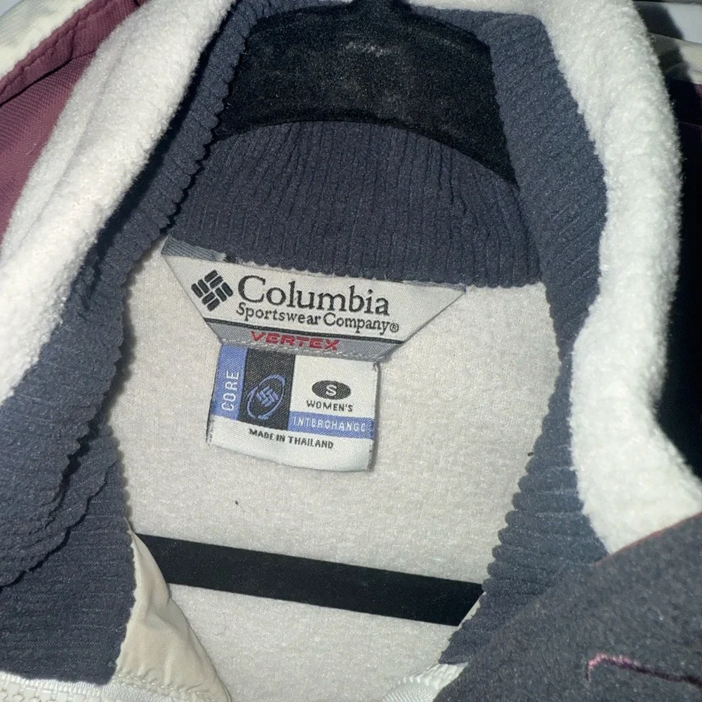 Columbia vertex purple and‎ cream interchange 3 in 1 jacket